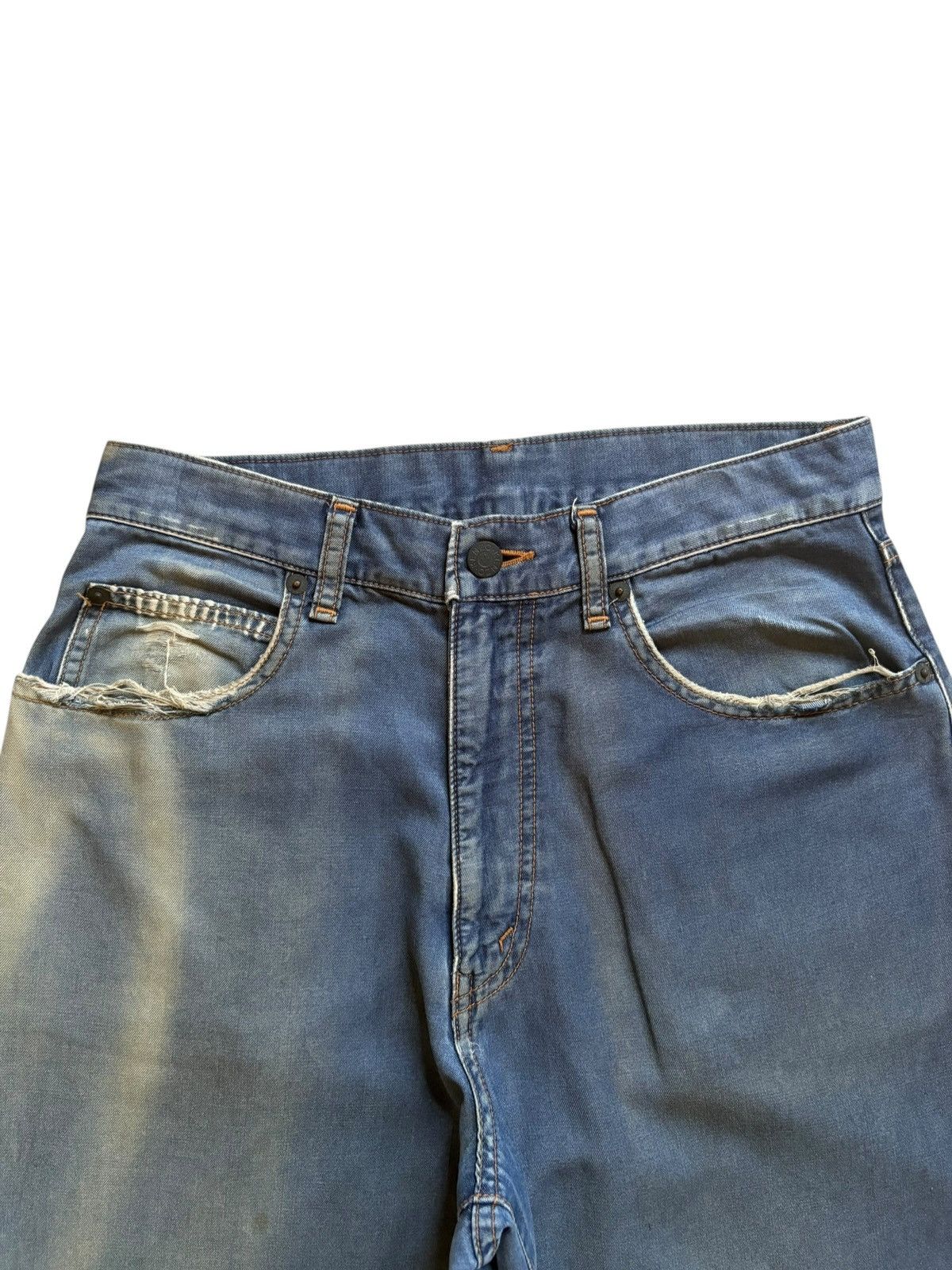 Kenzo Vintage Japanese Kenzo Faded Mud Wash Baggy Denim Pants Size 28" / US 6 / IT 42 - 4 Thumbnail