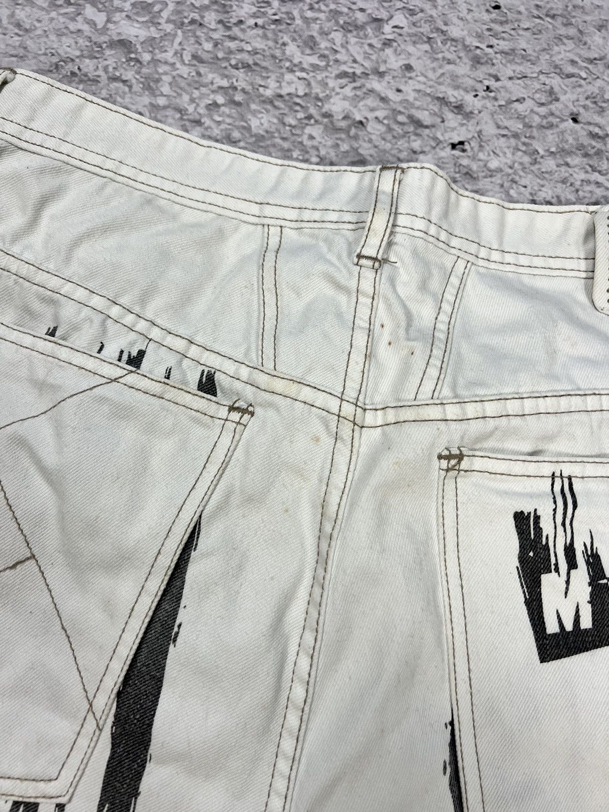 Marithe + Francois Girbaud Vintage Marithe Francois Girbaud Printed Jeans Size US 36 / EU 52 - 8 Thumbnail