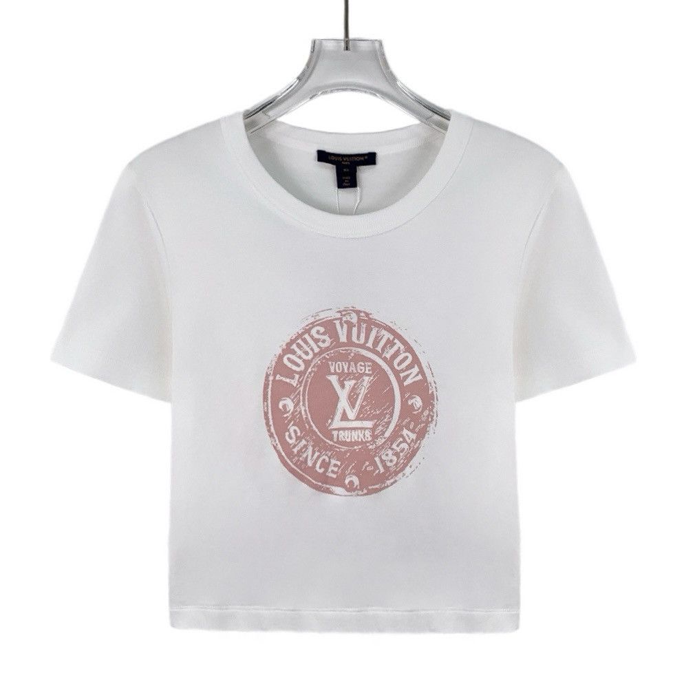 Louis Vuitton Louis Vuitton Emblem Print Short Sleeve T-Shirt K26WX Size XS / US 0-2 / IT 36-38 - 1 Thumbnail