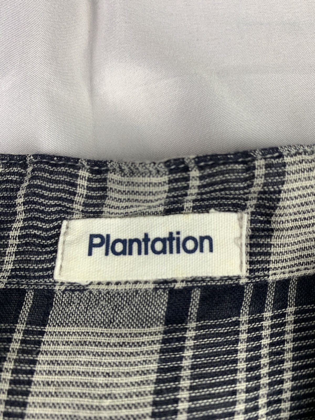 Issey Miyake 2000s Plantation by Issey Miyake Plaid Round Collar Shirt Size L / US 10 / IT 46 - 9 Thumbnail