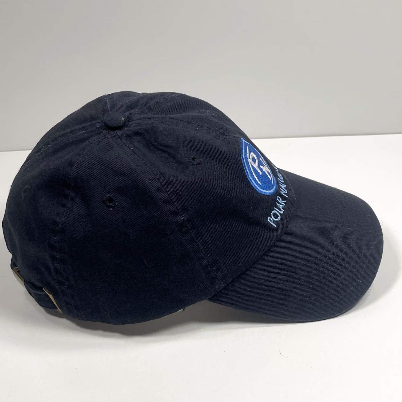 Vintage Hat Adjustable Polar Natural Adult Navy Embroidered StrapBack Baseball Cap Size ONE SIZE - 6 Thumbnail