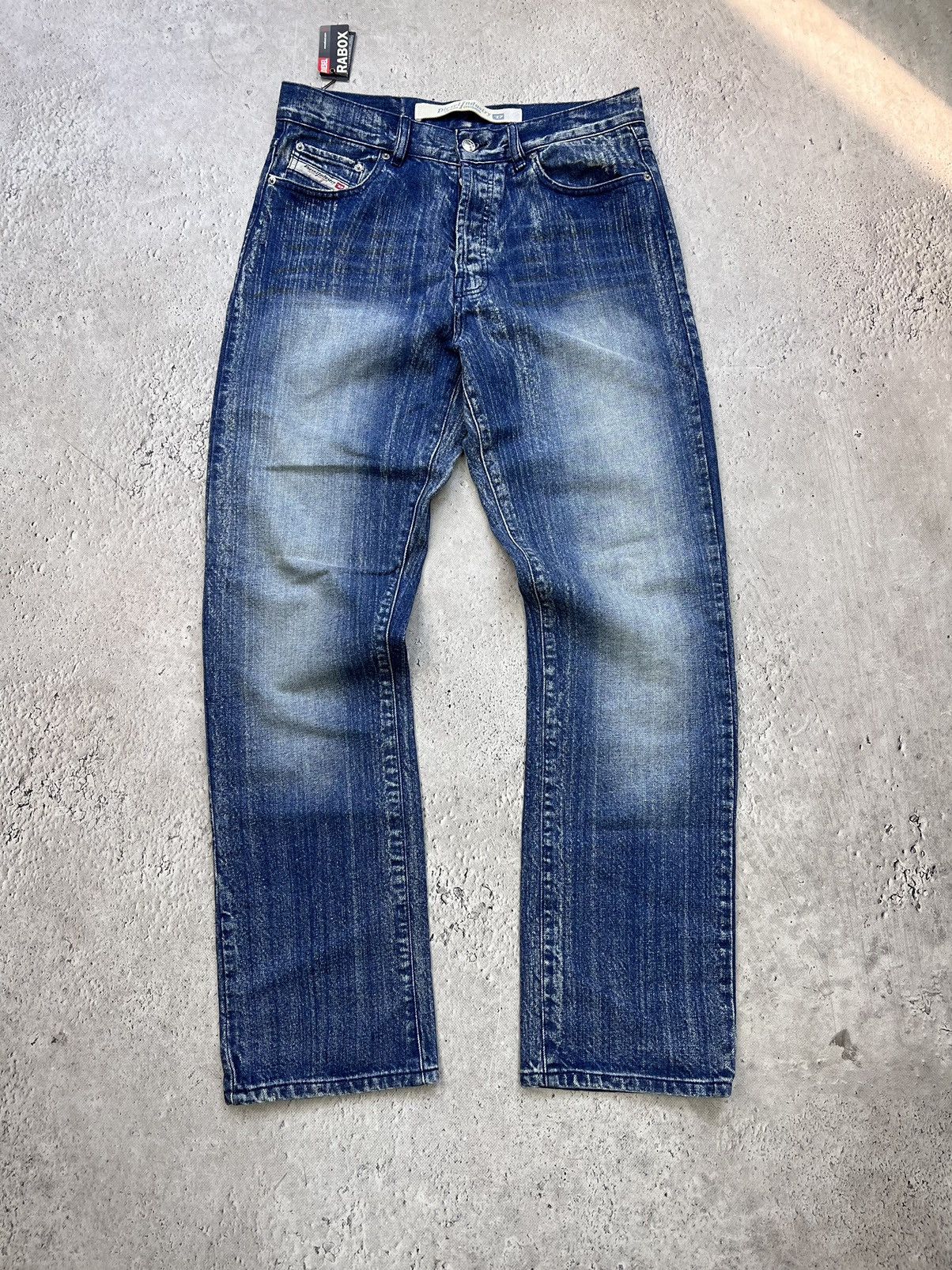 VINTAGE Y2K ARCHIVE DISTRESSED CARGO DENIM PANTS DIESEL