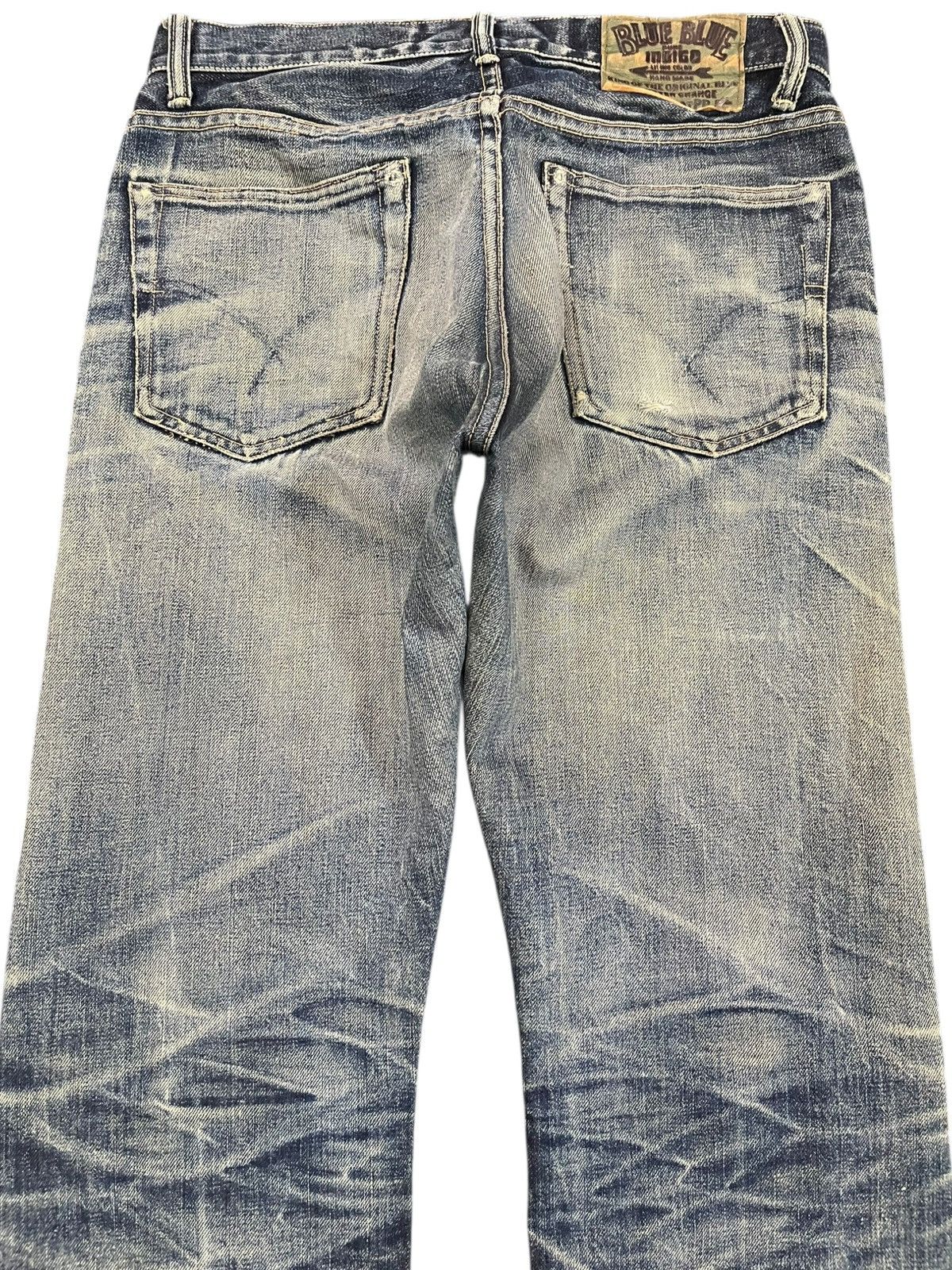 Blue Blue Japan Vintage Blue Blue Japan Selvedge Mudwash Distressed Denim Size US 32 / EU 48 - 7 Thumbnail