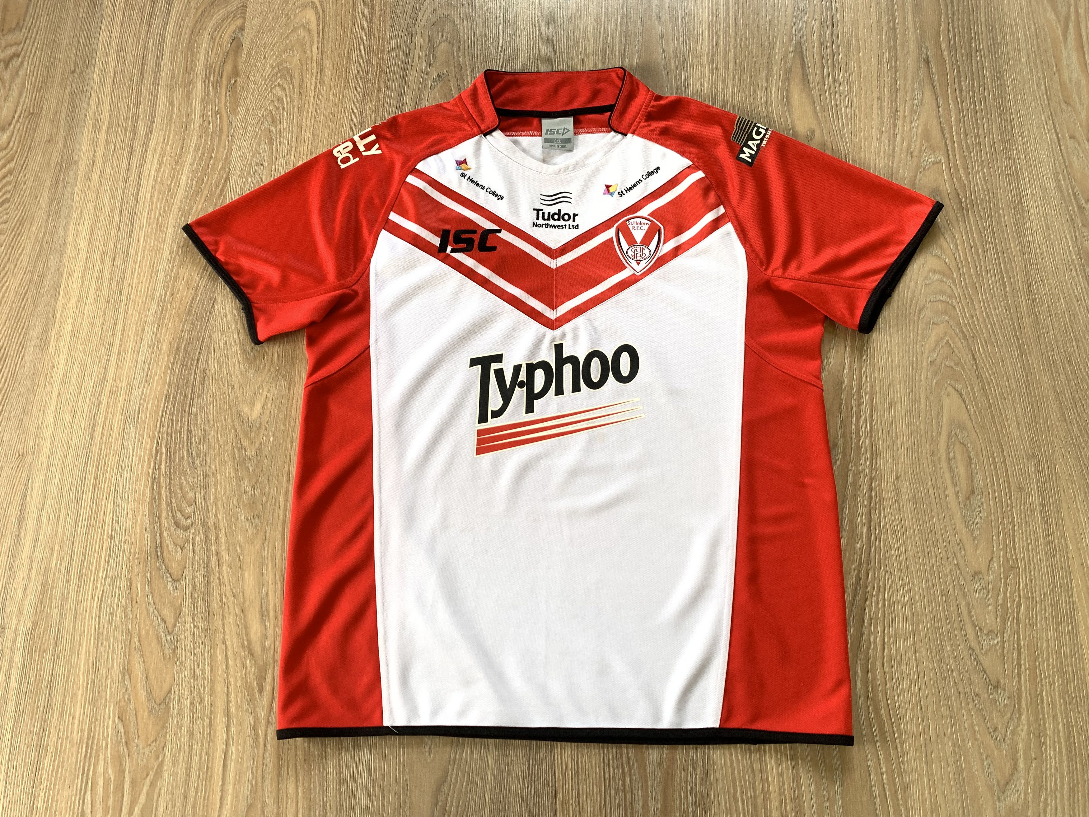 Vintage St. Helens RFC Rugby League 2014-15 Home Jersey ISC Size US XXL / EU 58 / 5 - 2 Thumbnail