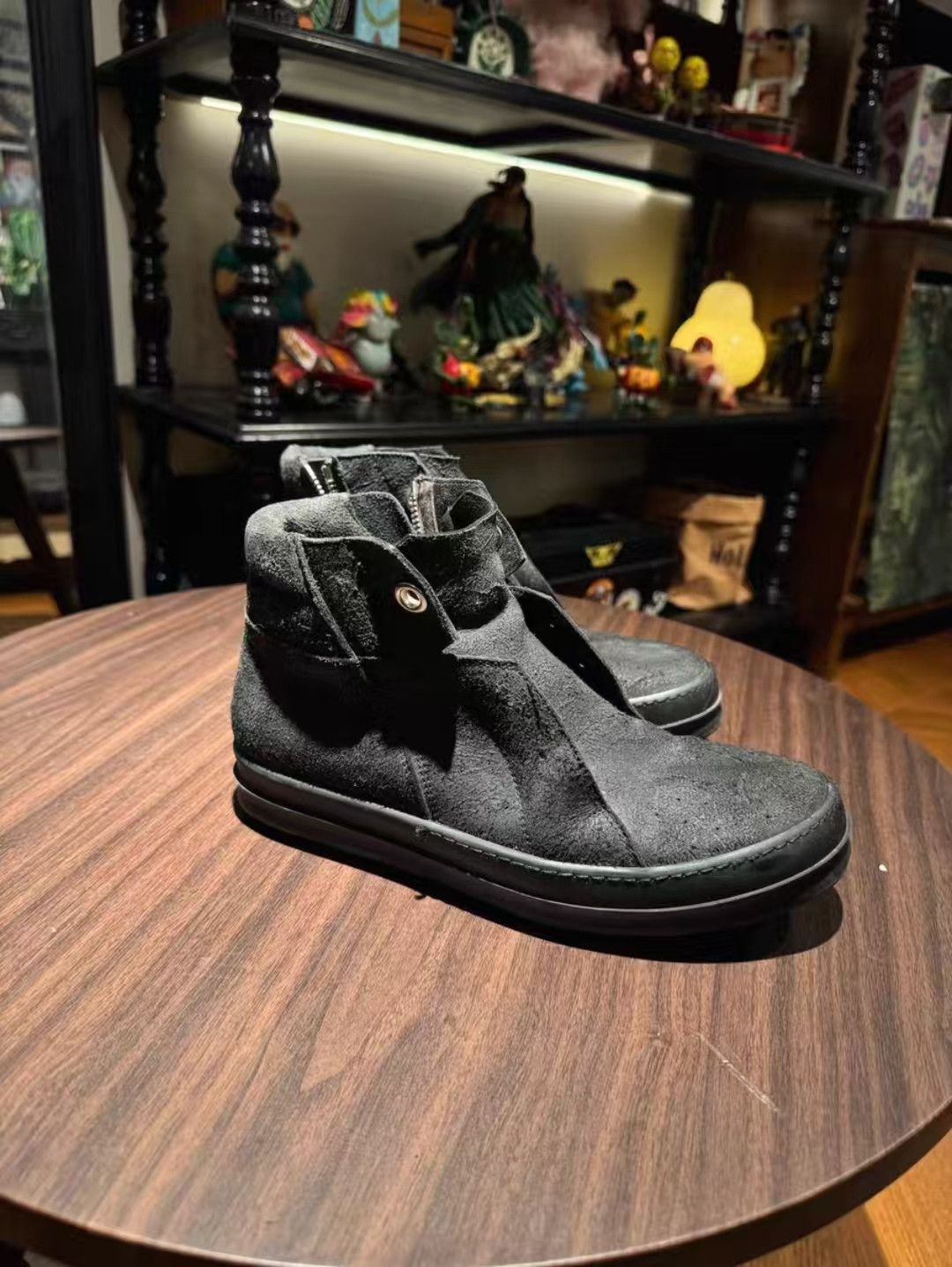 Rick Owens Rick Owens Island Dunk Suede Zip Boots -yw Size US 8 / EU 41 - 1 Thumbnail
