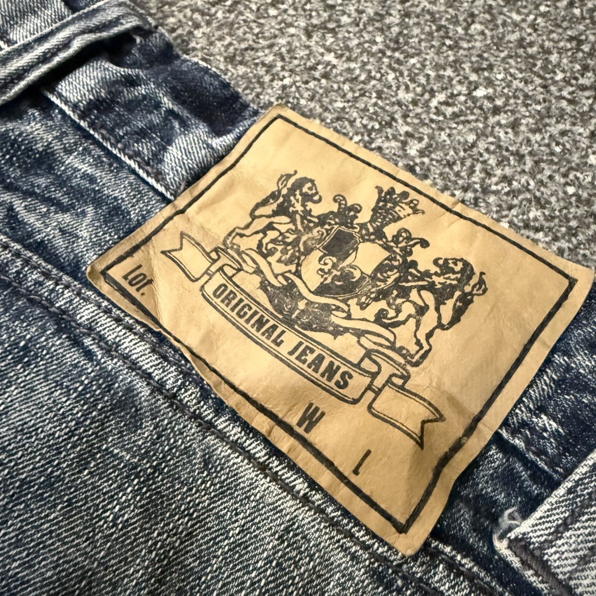 Purple Brand 🔥🇯🇵 Vintage Japanese Destroyed Crack Wash Jeans LGB Style Size US 32 / EU 48 - 11 Thumbnail