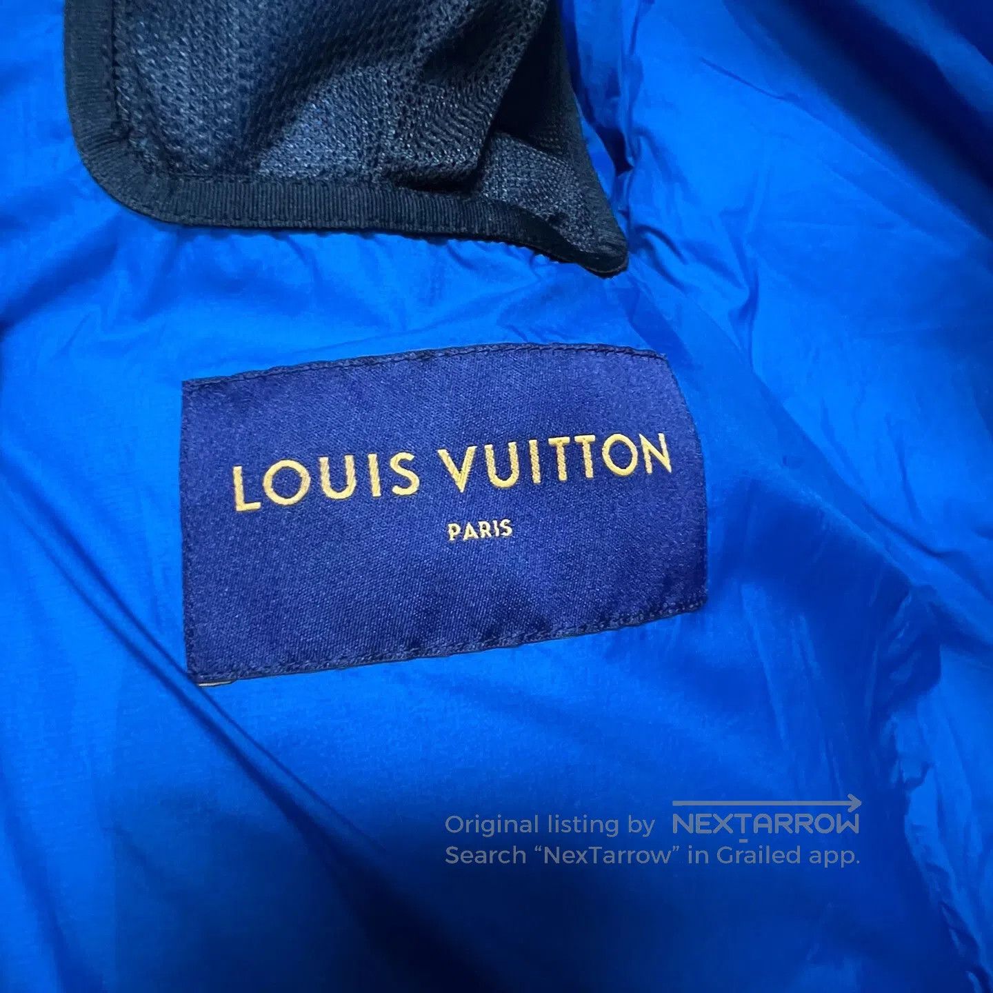 Louis Vuitton Louis Vuitton Blue Logo Print Hooded Down Jacket. Size US M / EU 48-50 / 2 - 3 Thumbnail