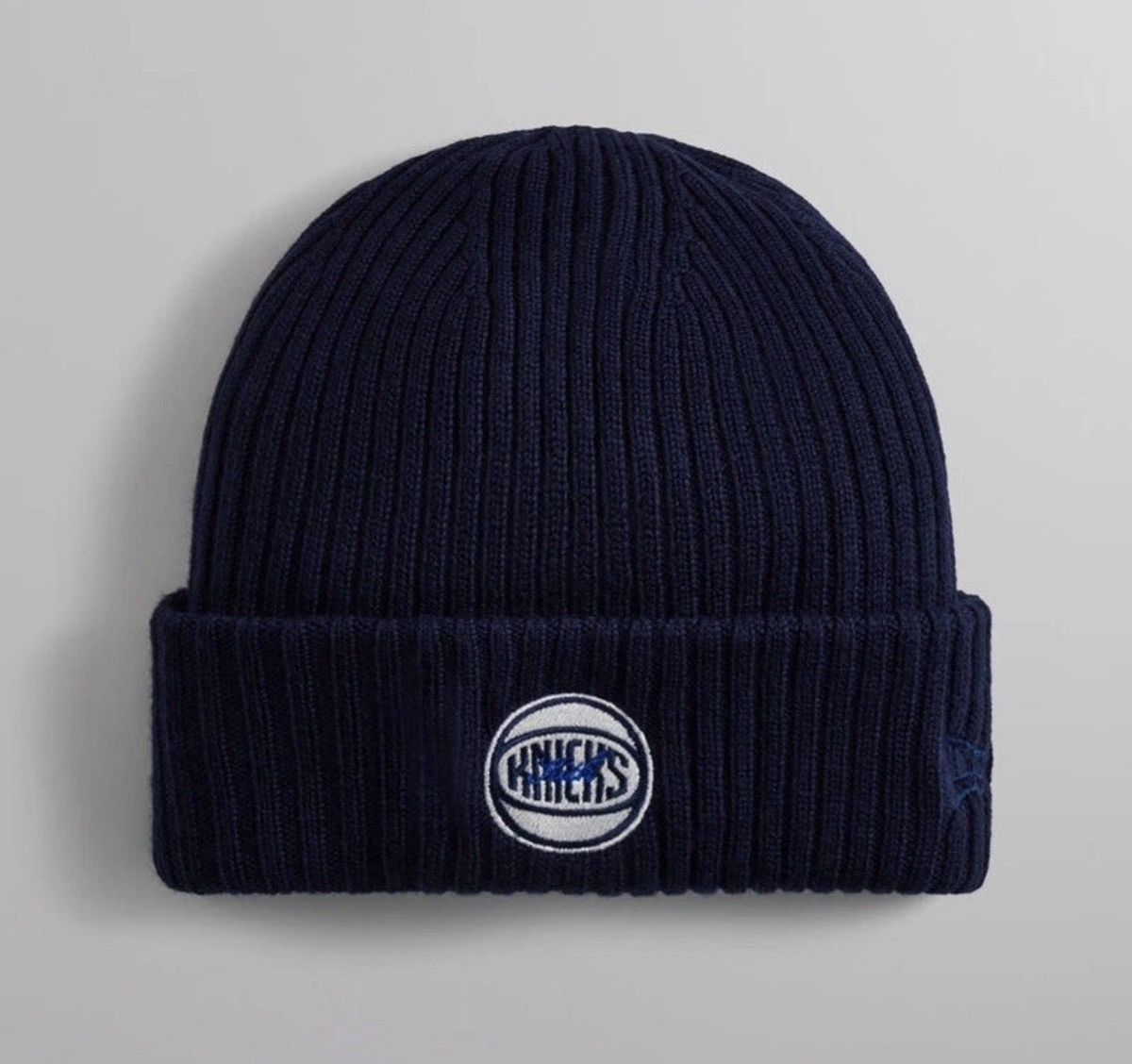 Kith Kith for the New York Knicks Retro Logo Beanie Nocturnal Size ONE SIZE - 1 Thumbnail
