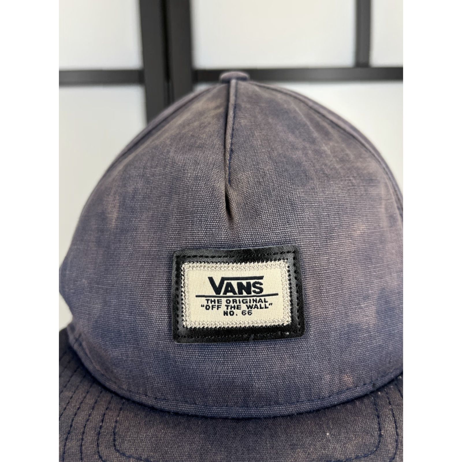 Vans VANS Hat Cap Snap Back Adult One Size Blue The Original NO. 66 Off The Wall Cap Hat Snapback Mens Blue 90s Logo Beach Gift Size ONE SIZE - 2 Thumbnail