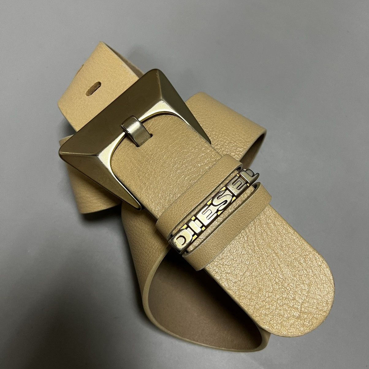 Diesel Diesel leather belt cream Size ONE SIZE - 1 Thumbnail