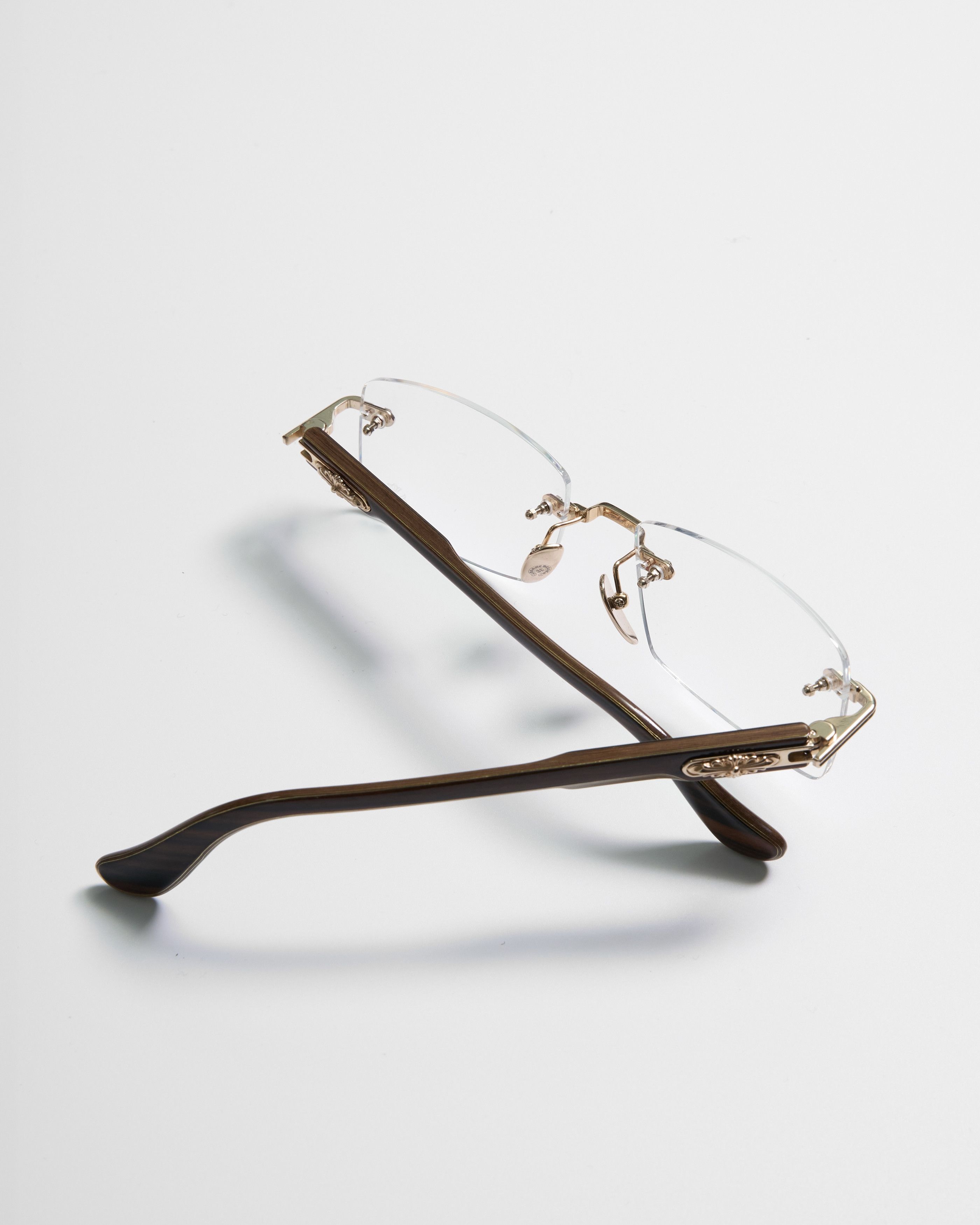 Chrome Hearts CHROME HEARTS DEEP II Gold Plated/Wood Ebony Walnut Ebony-PV Size ONE SIZE - 1 Thumbnail
