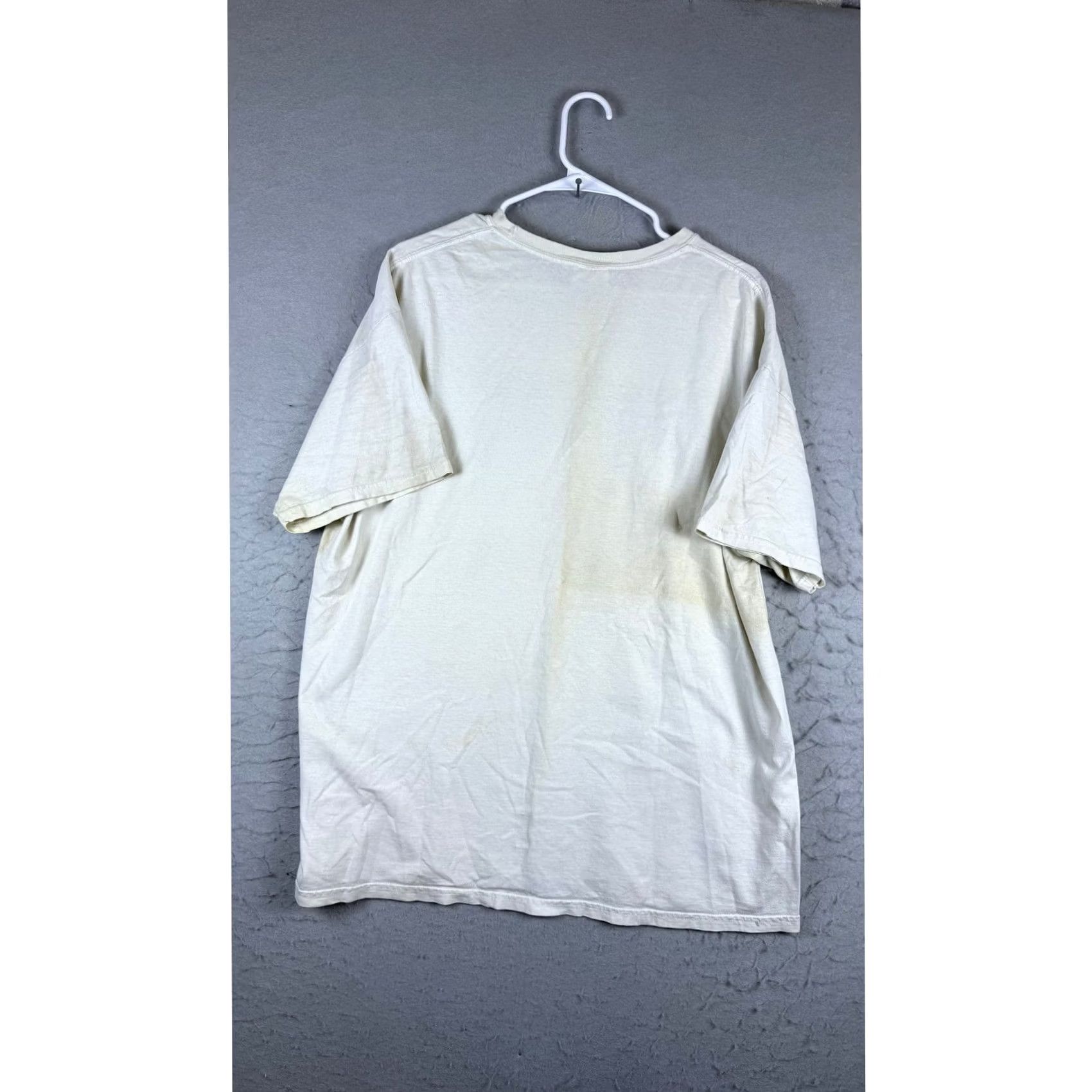Hanes VINTAGE Hanes Mens XL White Fair Selassie Graphic Heavyweight Cotton T-Shirt 90s Reggae Size US XL / EU 56 / 4 - 4 Thumbnail