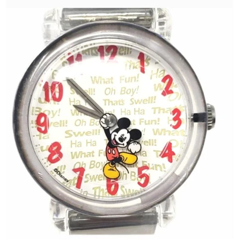 Disney Disney Mickey Mouse Clear Case Watch Mickey Seconds Hand Size ONE SIZE - 1 Thumbnail