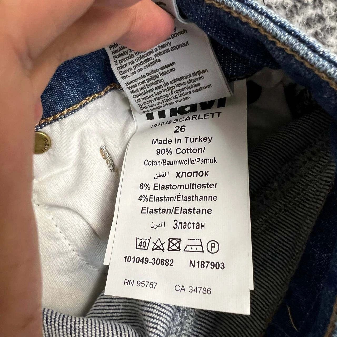 Mavi Mavi Scarlett Jeans Women 26x28 Faded Skinny Pants Denim Size 26" / US 2 / IT 38 - 5 Thumbnail