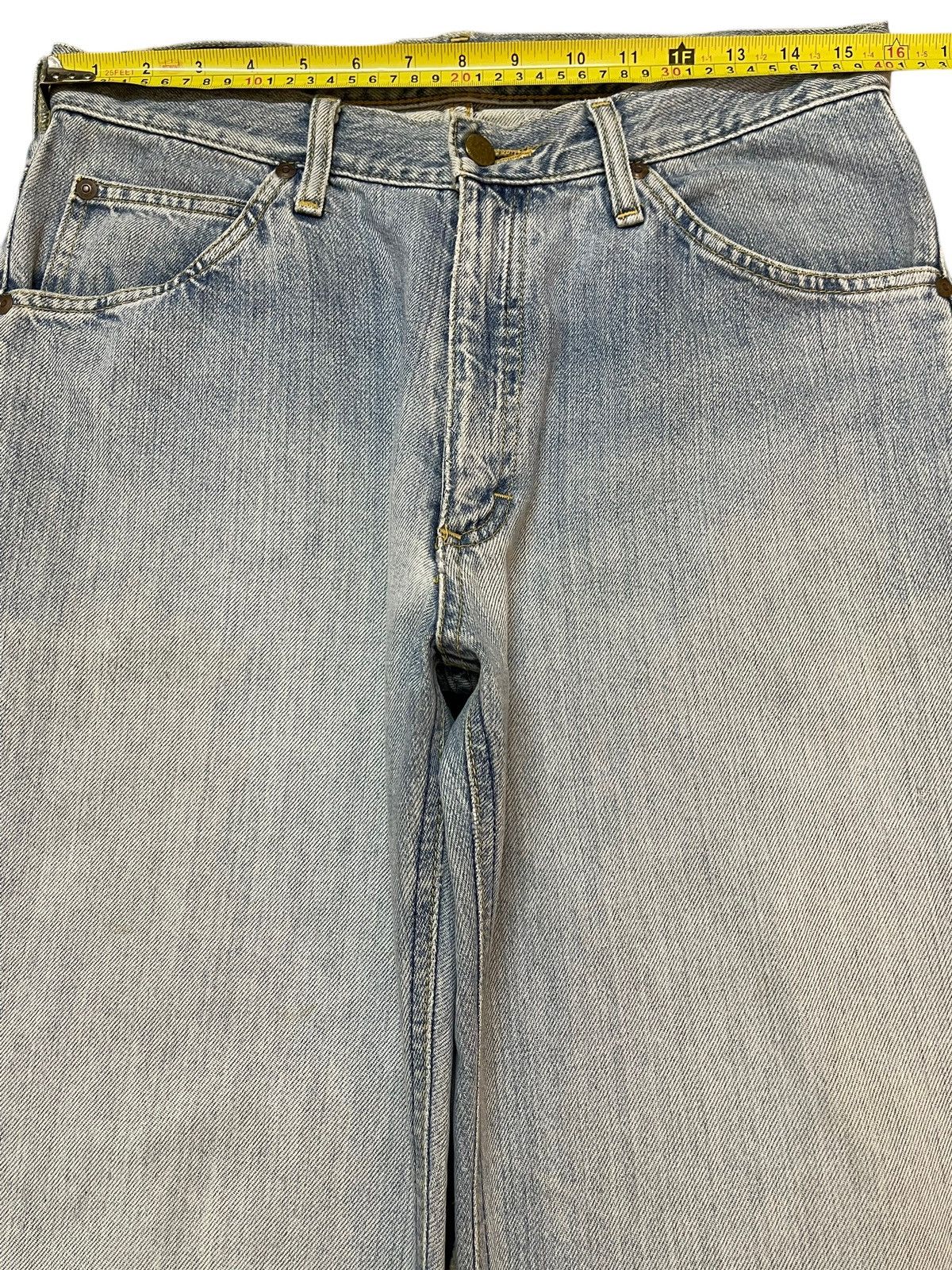 Lee Vintage 90s Lee Riders Faded Wash Distressed Wide Leg Baggy Size US 31 - 13 Thumbnail