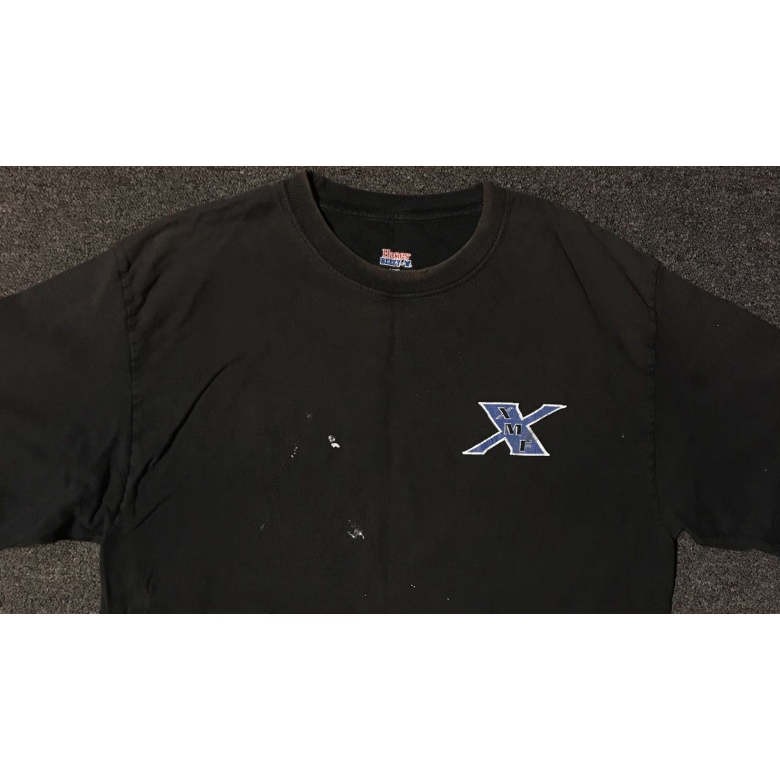 Thrasher VINTAGE Thrashed Construction Shirt L Black Long Sleeve Distressed Paint Grunge Punk Skate Surf 90s Men T-Shirt Size US L / EU 52-54 / 3 - 4 Thumbnail