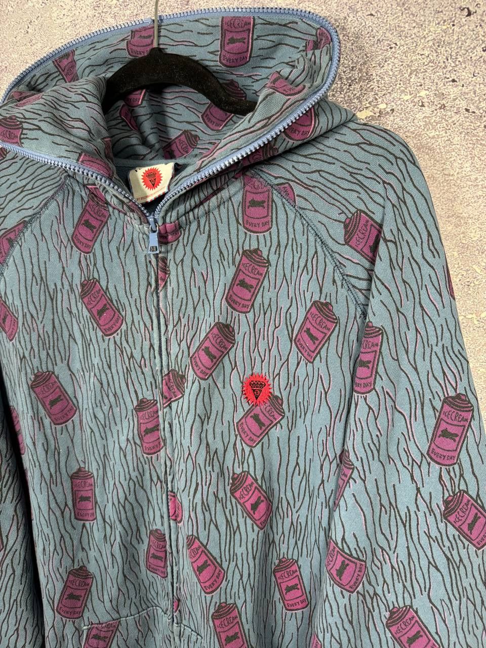 Icecream RARE BBC Icecream Spray Camo Full Zip Hoodie 2XL Size Size US XXL / EU 58 / 5 - 6 Thumbnail