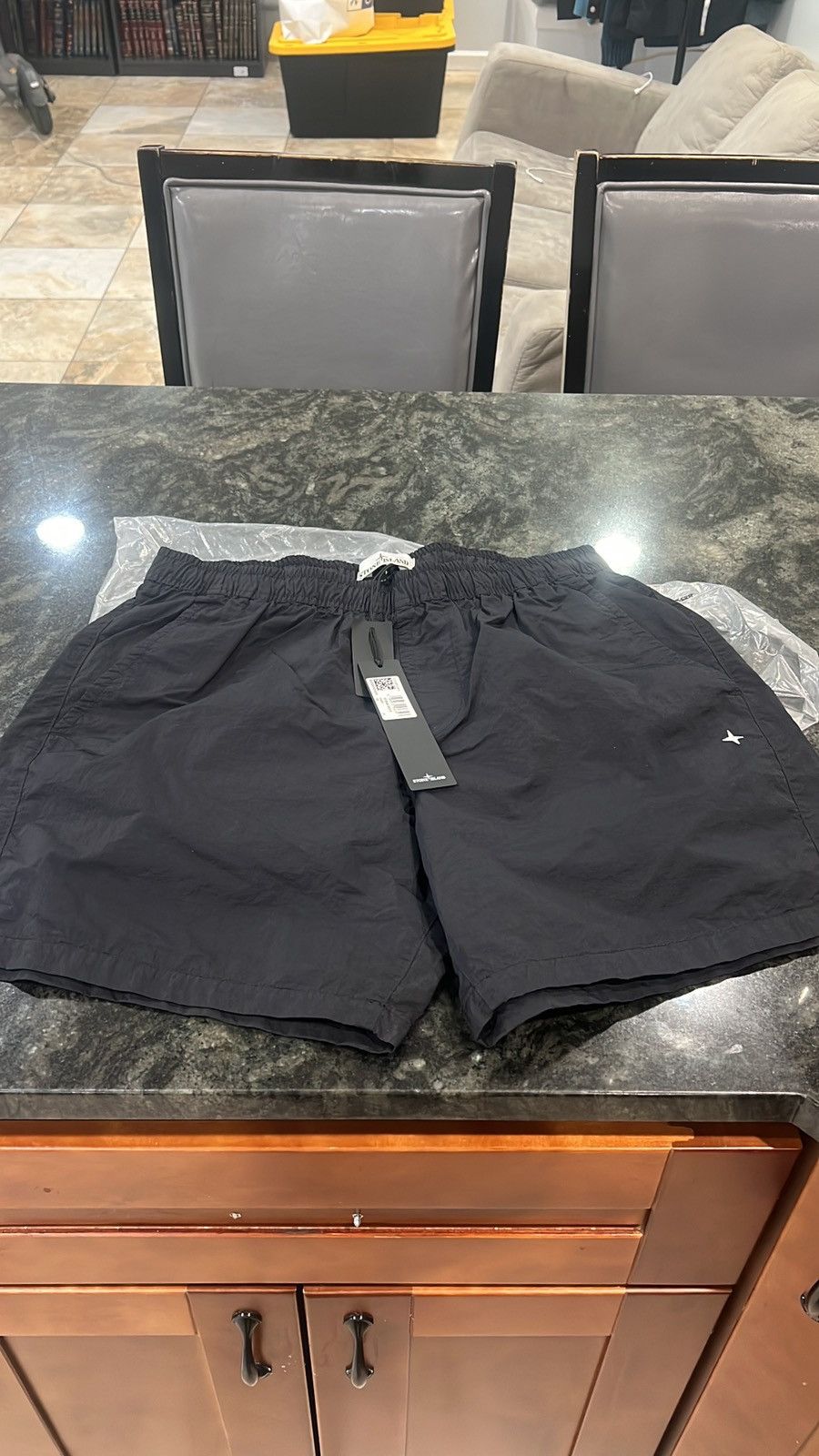 Stone Island Stone Island Logo-Embroidered Swim Shorts - Black Size XL Size US 36 / EU 52 - 5 Thumbnail