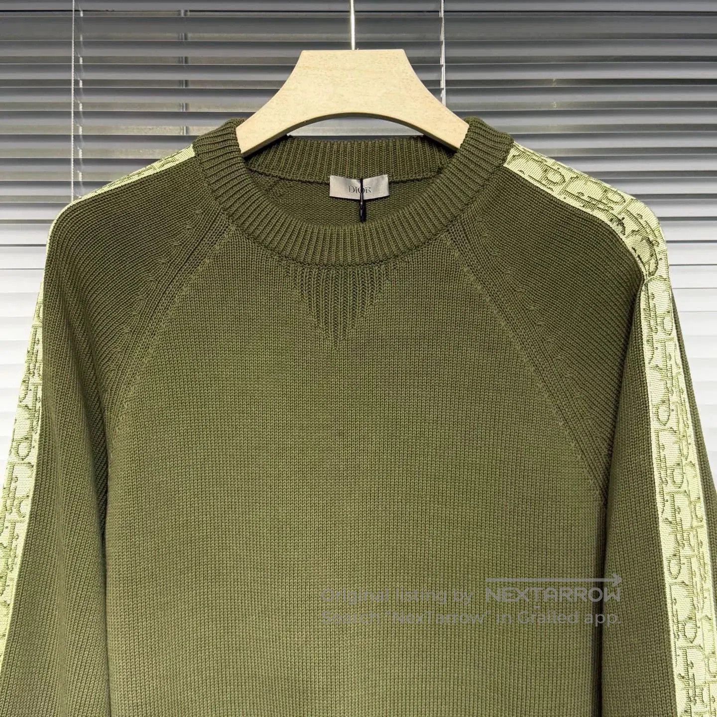 Dior DIOR Knit Sweater with Logo Sleeves XS. Size US XS / EU 42 / 0 - 3 Thumbnail