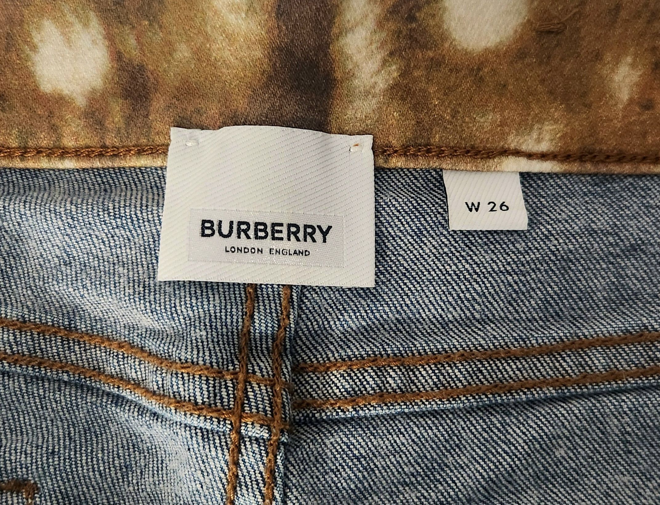 Burberry × Designer Burberry Bambi Ladies 26 Waisted Logo Patch Mid-rise Skinny Size 26" / US 2 / IT 38 - 10 Thumbnail