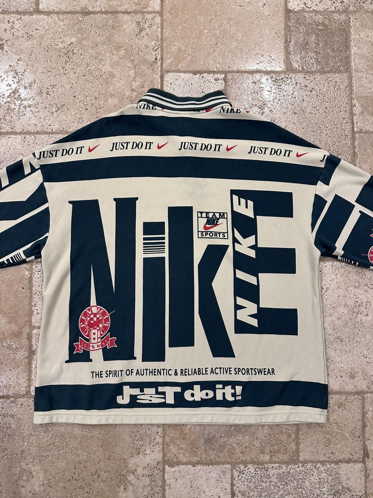 Cactus Plant Flea Market Nike CPFM Green Rugby Polo Ls Shirt