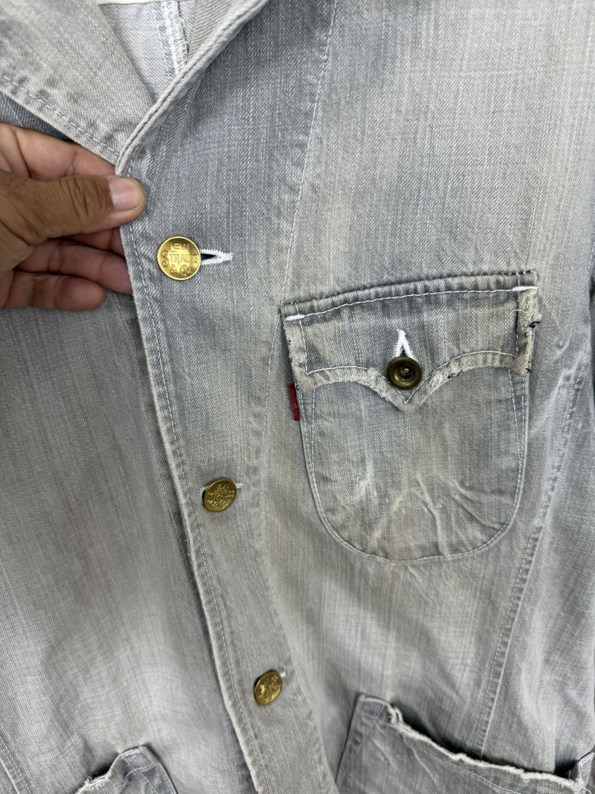Levi's Vintage Distress Levi’s Redloop Denim Engineer Jacket Size US L / EU 52-54 / 3 - 4 Thumbnail