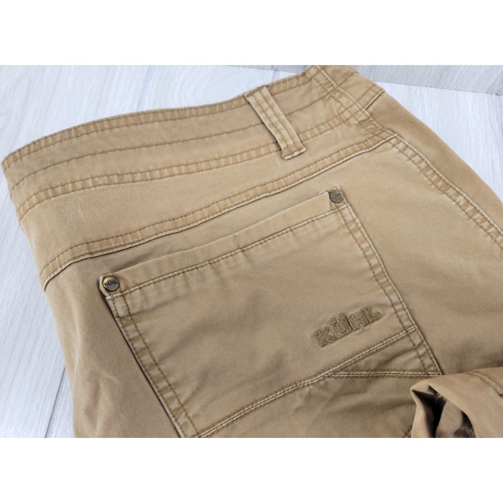 Vintage Kuhl Generatr Hiking Pants Tan 40x30 Brown Size US 40 / EU 56 - 3 Thumbnail