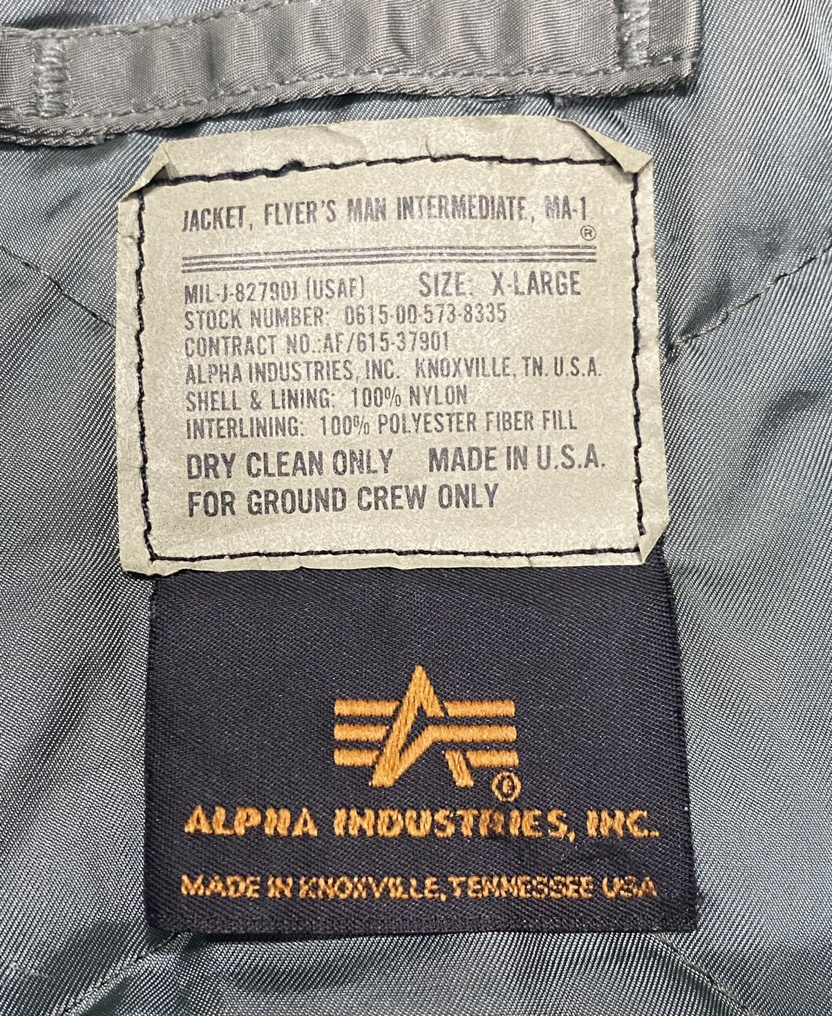Alpha Industries Vtg🔥MA-1 ALPHA INDUSTRIES Inc (USAF) Bomber Jacket Size US XL / EU 56 / 4 - 12 Thumbnail