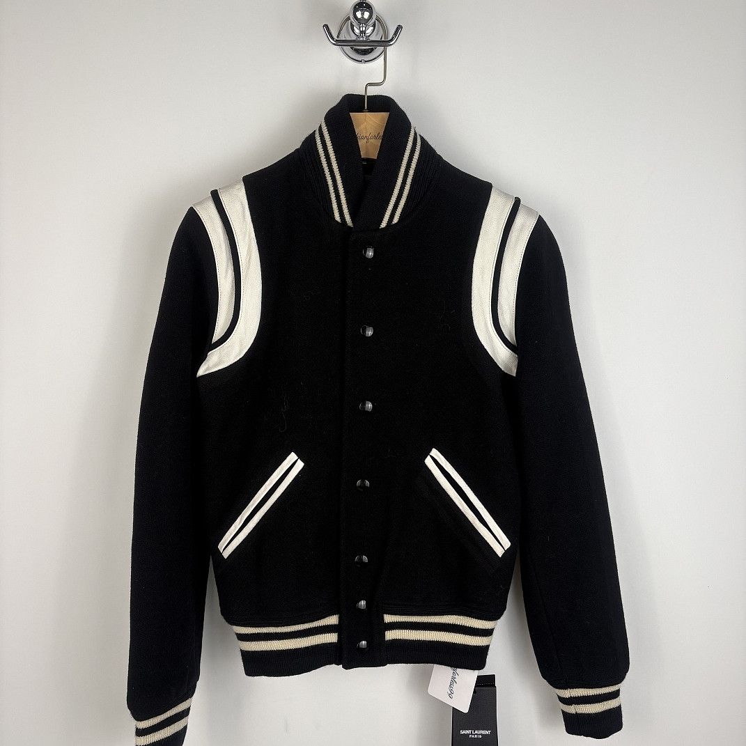 Saint Laurent Paris Saint Laurent Wool Varsity Jacket Size XS Size XS / US 0-2 / IT 36-38 - 1 Thumbnail