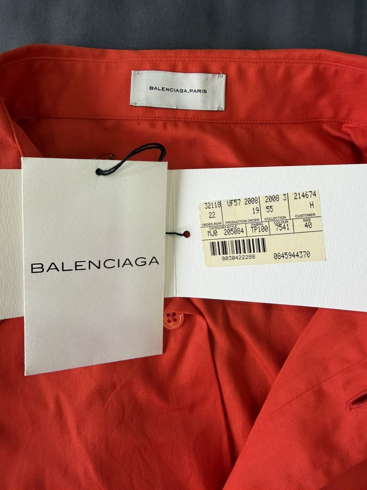 Balenciaga Balenciaga Orange Shirt Size US S / EU 44-46 / 1 - 4 Thumbnail