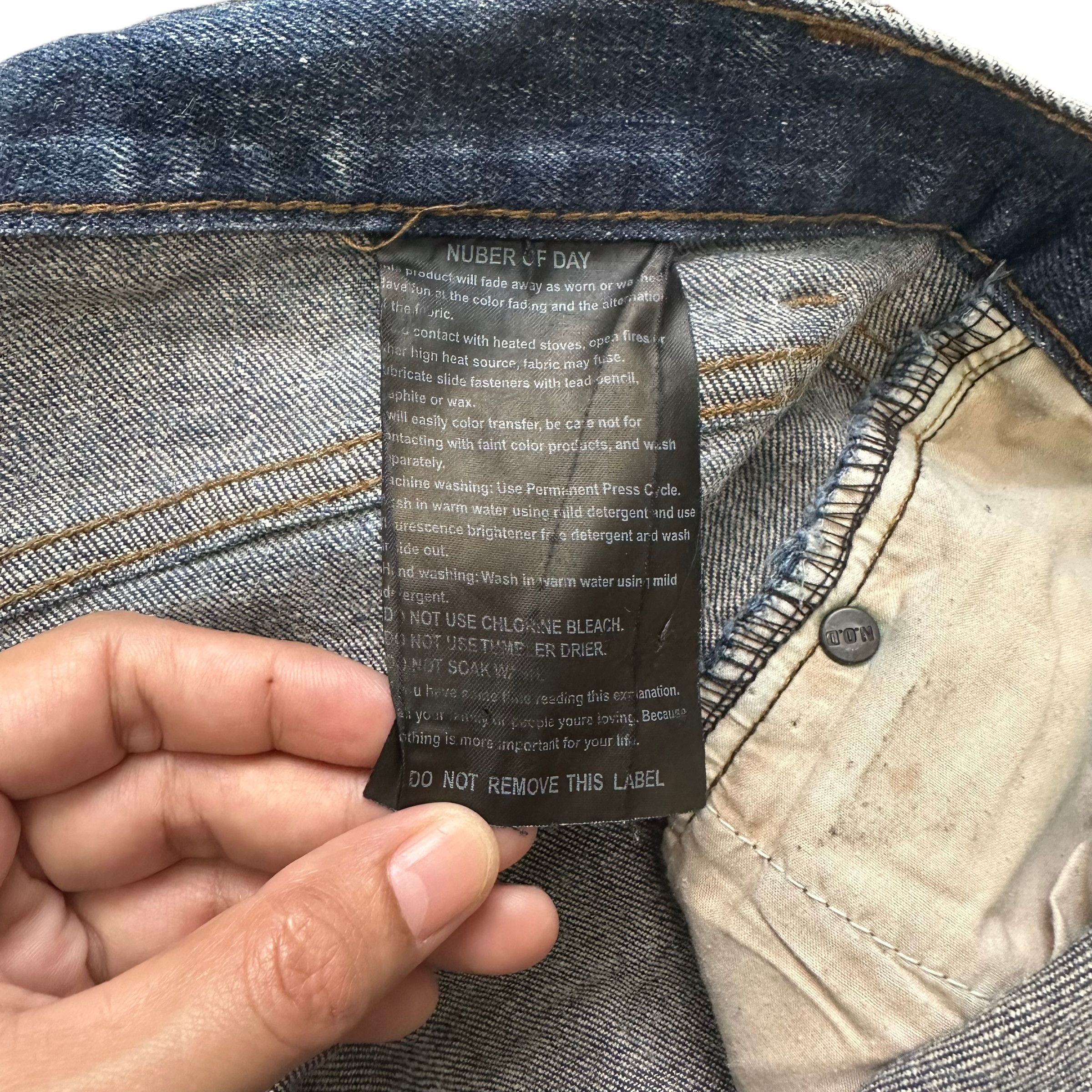 Other THE NUMBER OF DAY COMPANY JEANS DENIM PANT #8515-012 Size 34" / US 12 / IT 48 - 9 Thumbnail