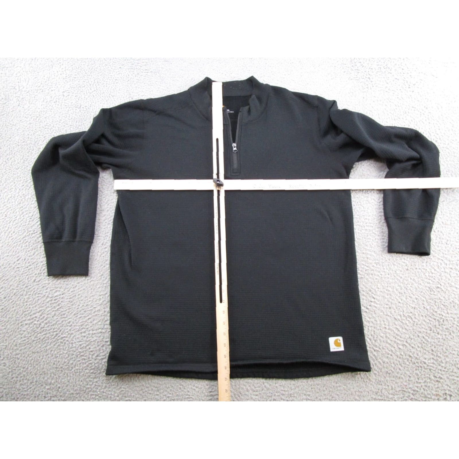 Carhartt Carhartt Sweatshirt Mens 2XL Pullover 1/4 Zip Mock Neck Black Knit Casual Workwear Size US XXL / EU 58 / 5 - 4 Thumbnail