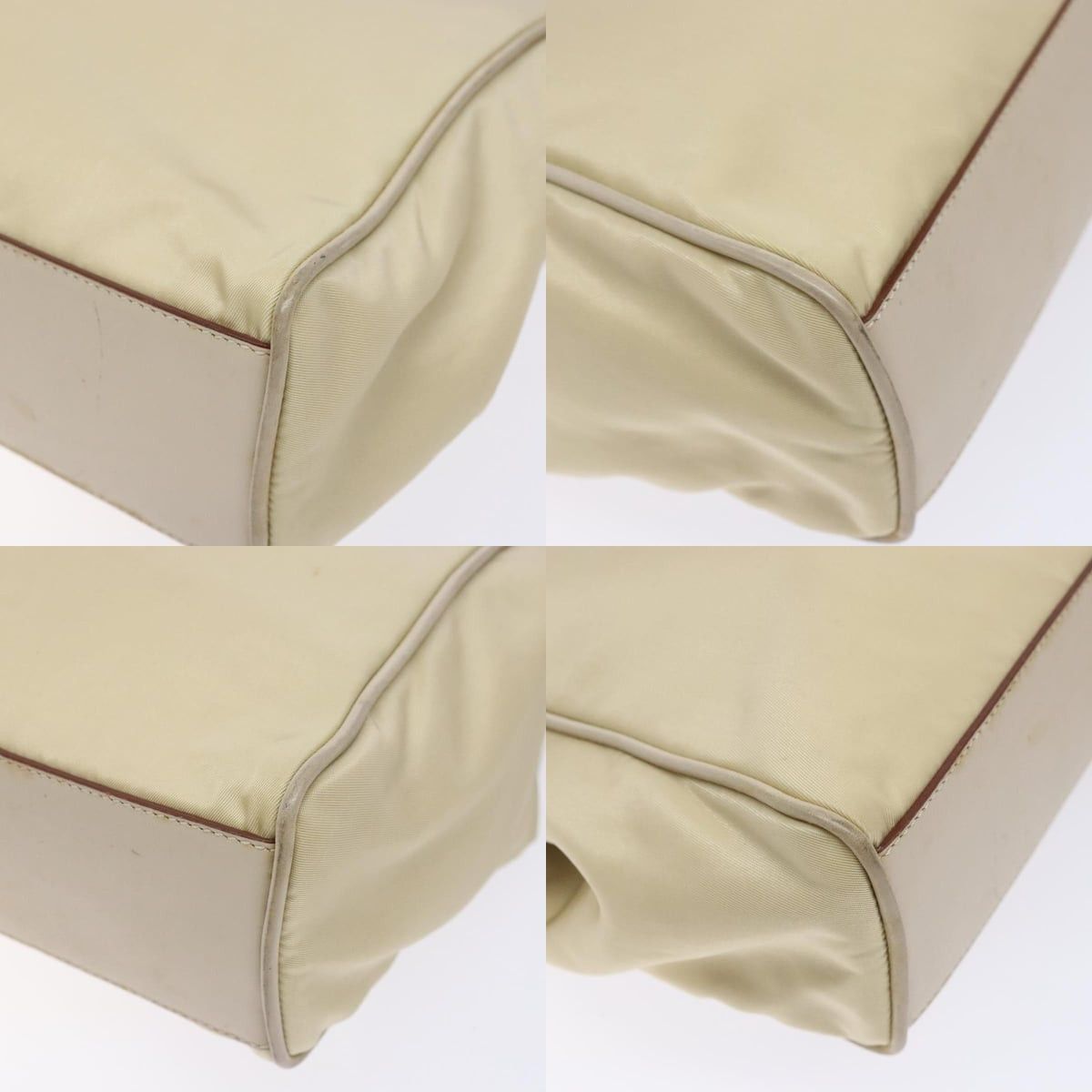 Prada PRADA Hand Bag Nylon Beige Gold Size ONE SIZE - 10 Thumbnail