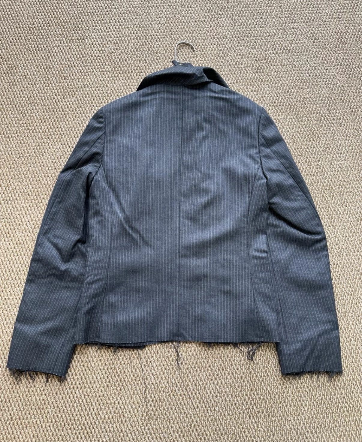 Comme des Garcons COMME des GARÇONS Striped Raw-Edge Deconstructed Blazer K23 Size US M / EU 48-50 / 2 - 7 Thumbnail