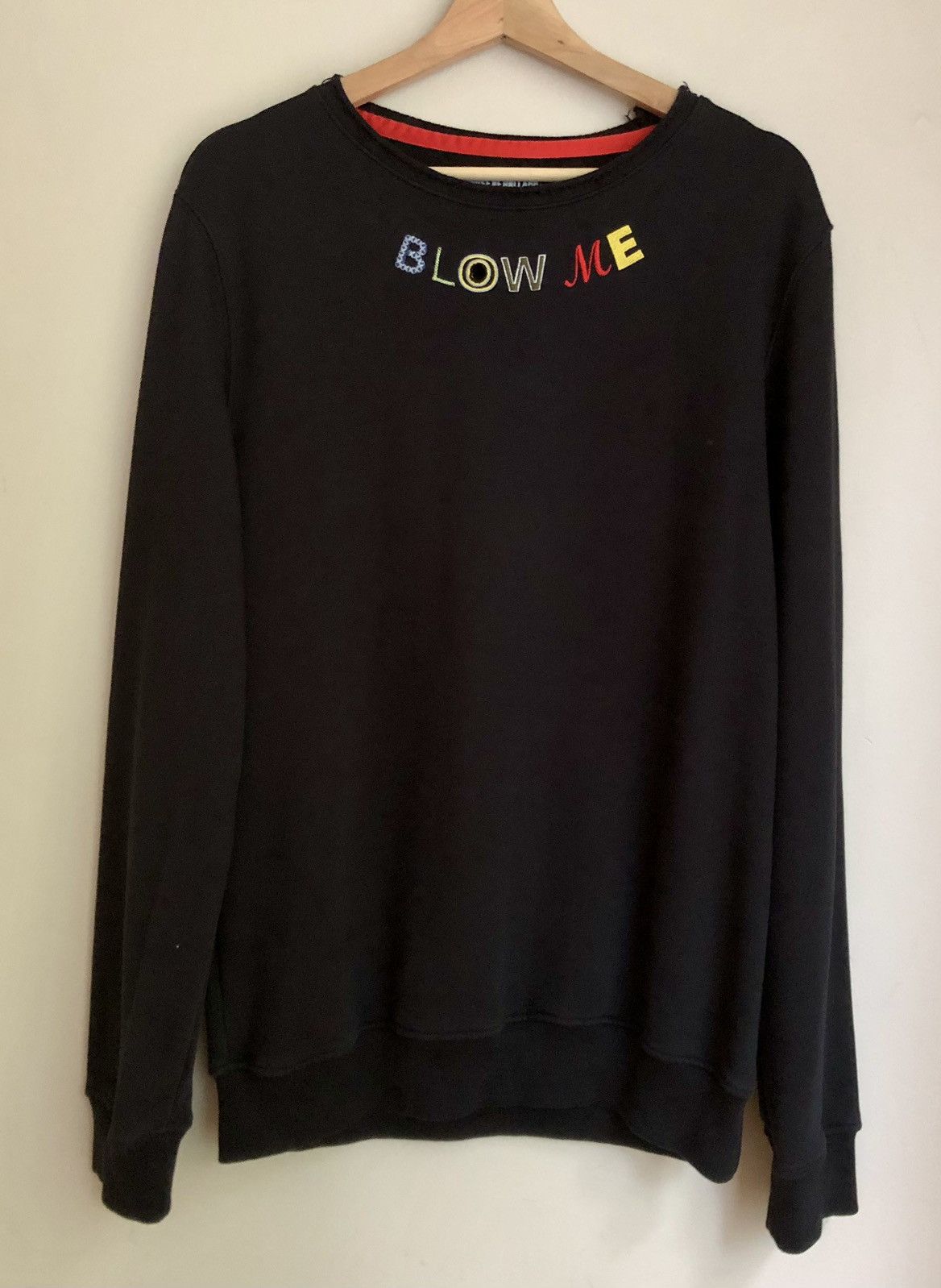 House Of Holland × Japanese Brand × Vintage House of Holland ‘BLOW ME’ Embroidered Sweatshirt Size US M / EU 48-50 / 2 - 14 Thumbnail