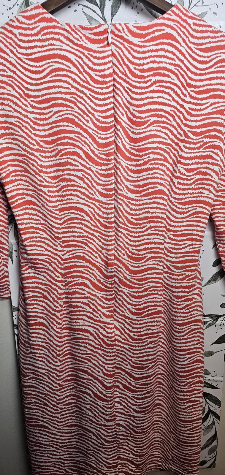 J.McLaughlin J. McLaughlin Dress White & Orange Womens Size M Zebra S Size M / US 6-8 / IT 42-44 - 7 Thumbnail