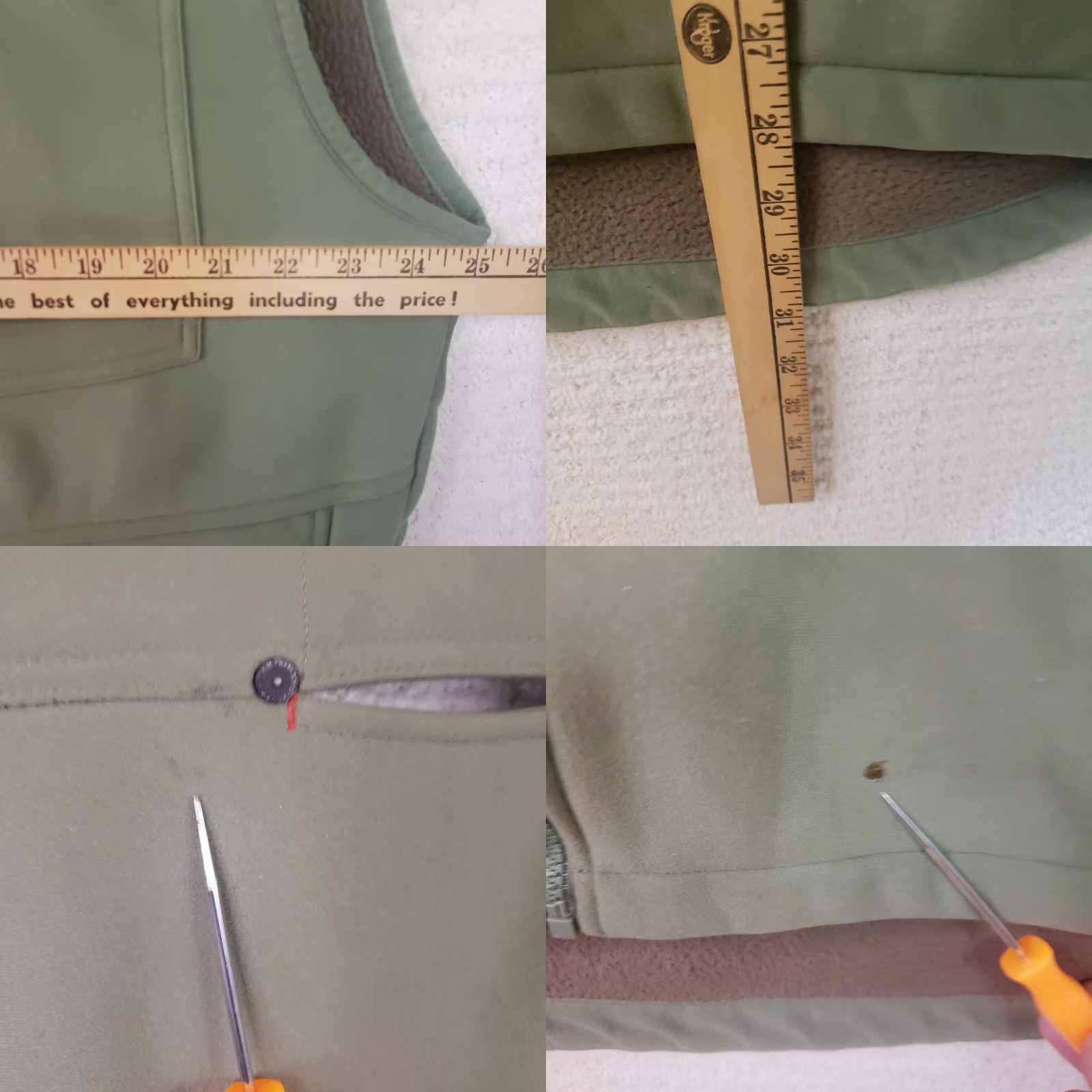 Vintage Mossy Oak Camp Sherpa Vest Mens XL Green Sherpa Lined 4 Zip Pockets Camp Vest Size US XL / EU 56 / 4 - 10 Thumbnail