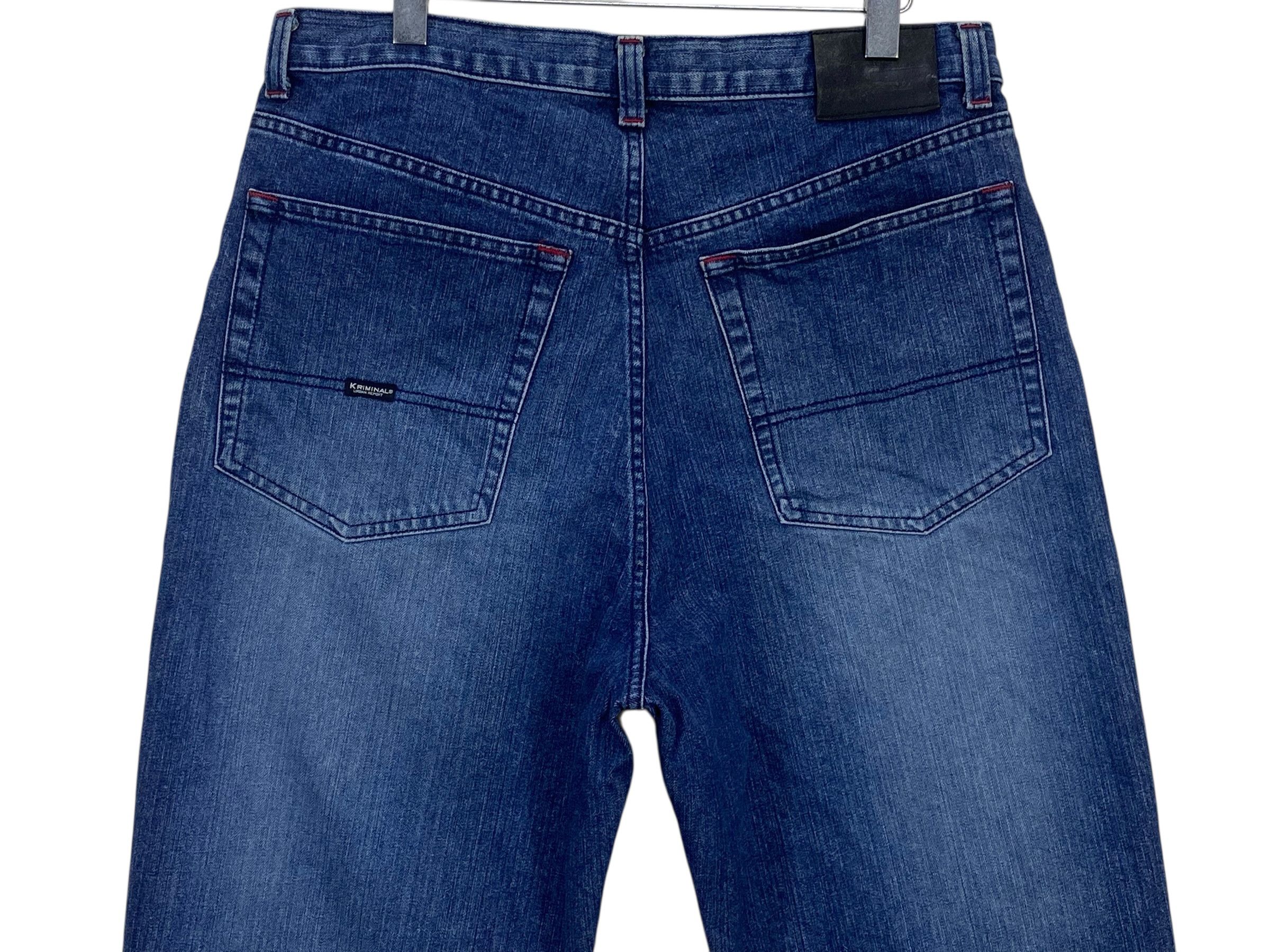 Japanese Brand Kriminal Jeans Hip Hop Skateboards Baggy Pants Size US 36 / EU 52 - 9 Thumbnail