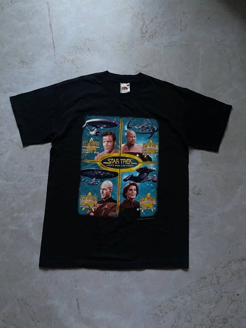 Vintage Vintage 00s 2000 Star Trek Ships and Captains Tee T Shirt Size US M / EU 48-50 / 2 - 1 Thumbnail