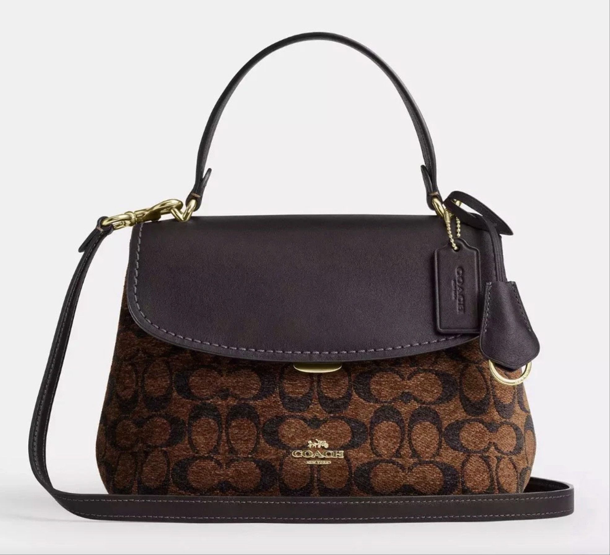 Coach Emory Top Handle Bag In Signature Chenille CDB08 Size ONE SIZE - 4 Thumbnail