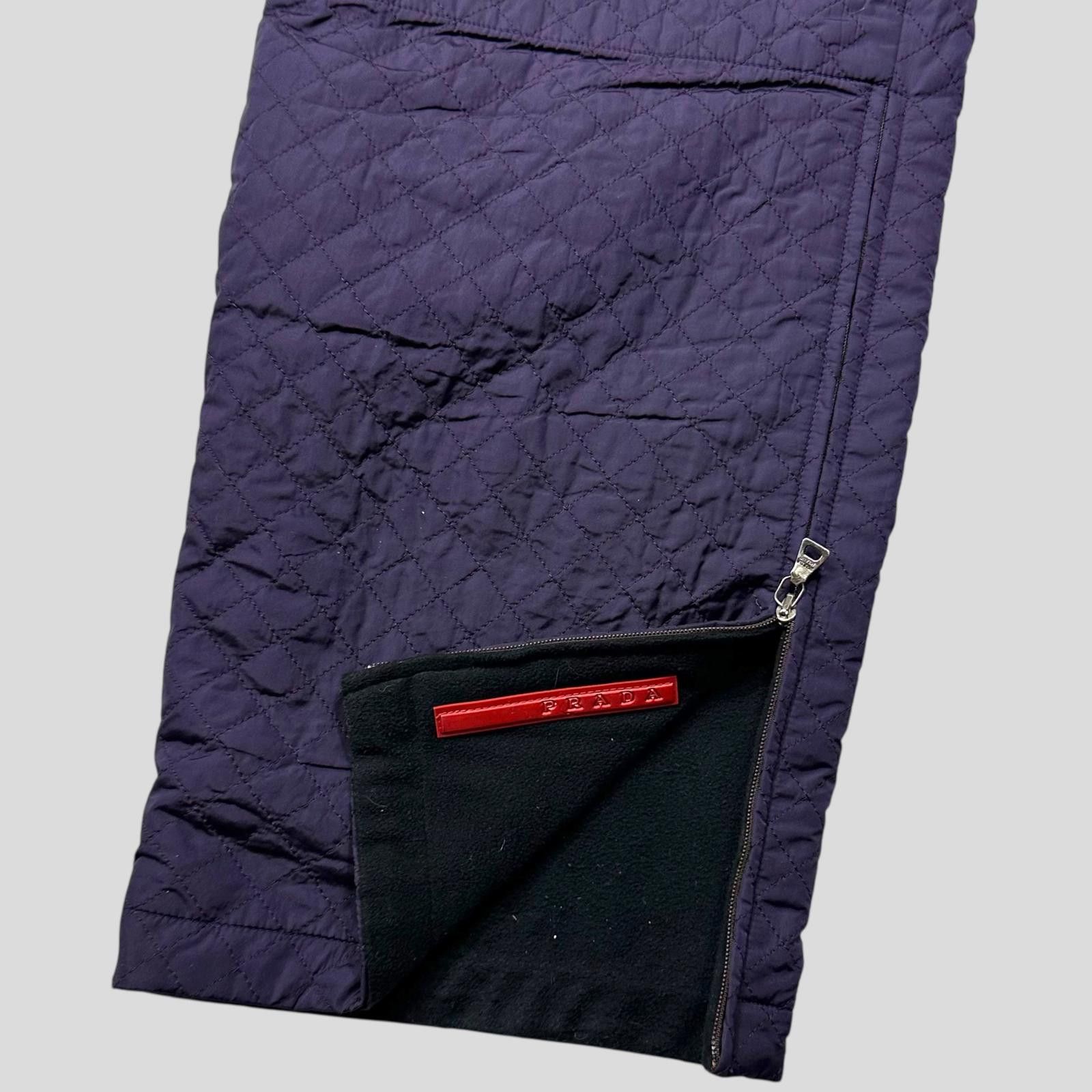 Prada Prada Sport AW00 Reversible Quilted Fleece Trousers - IT46 Size US 31 - 7 Thumbnail