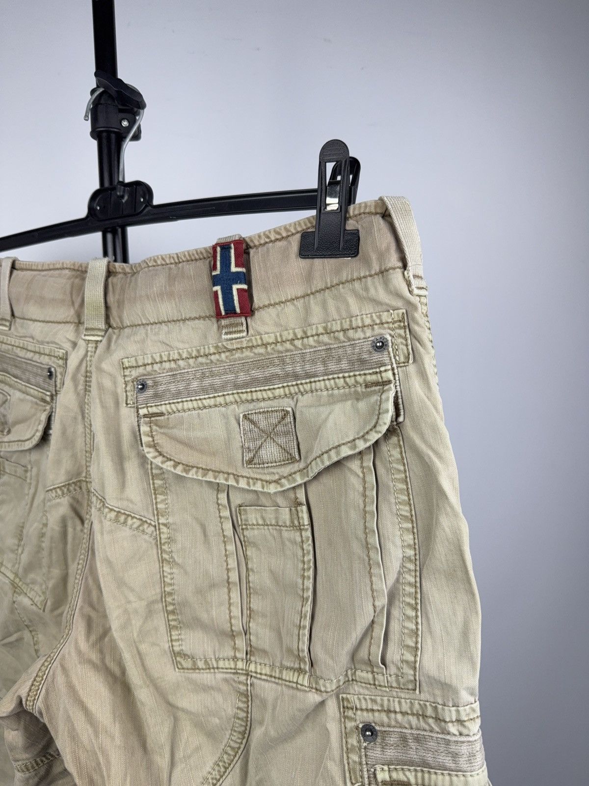 Napapijri Napapijri Cargo Utility Shorts Beige Cotton Outdoor Style Size US 34 / EU 50 - 15 Thumbnail