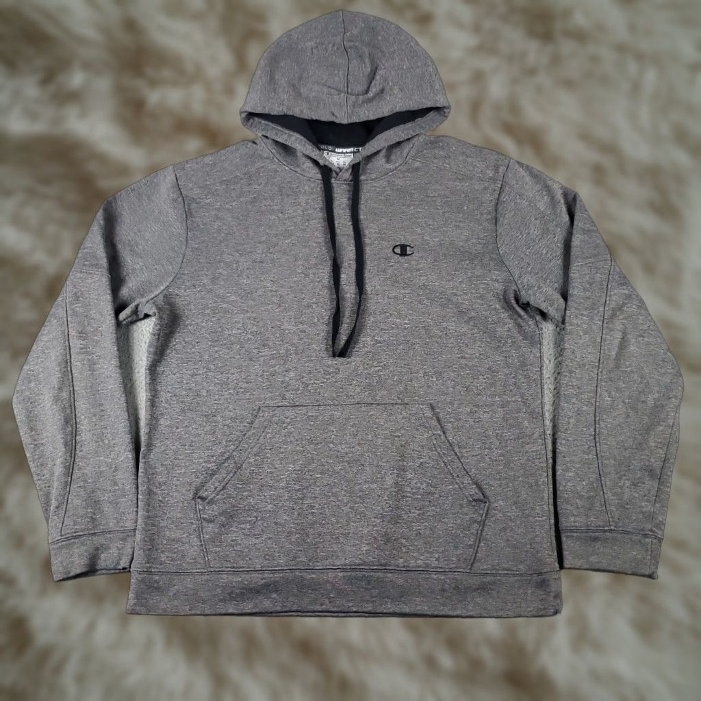 Champion Champion Hoodie Mens Medium Gray Casual Pullover Sweatshirt Fleece Size US M / EU 48-50 / 2 - 1 Thumbnail