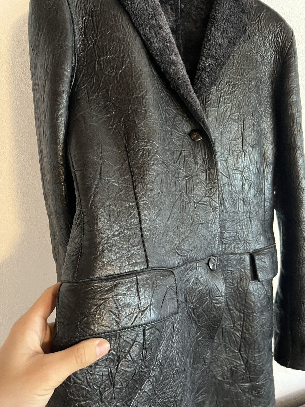 Jil Sander Jil Sander Vintage 80s Leather Archived Coat Rare Streetwear Size S / US 4 / IT 40 - 7 Thumbnail