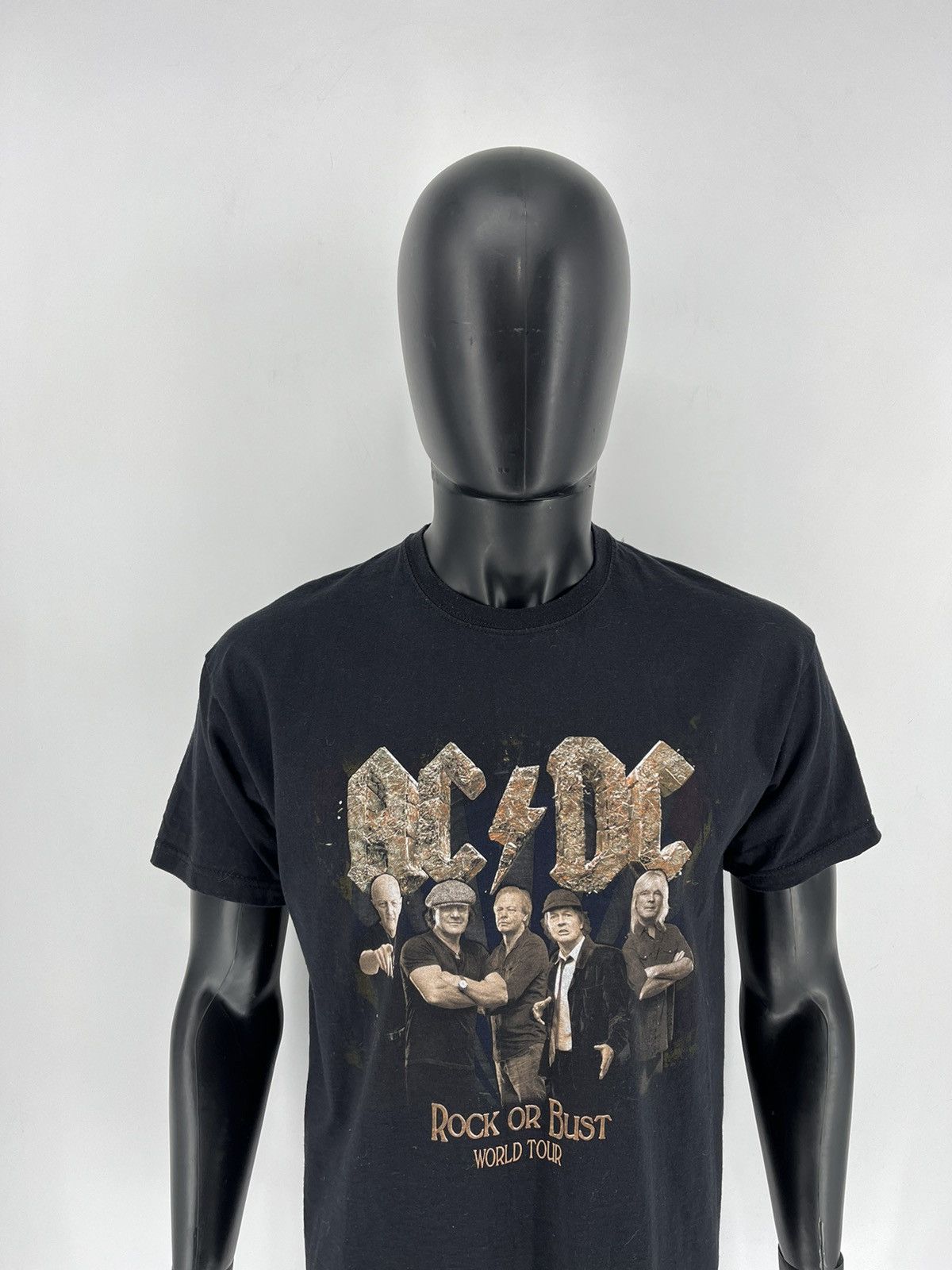 AC/DC × Band Tees × Vintage Vintage Y2K ACDC Rock or Bust Heavy Metal Rock T-Shirt Like Size US L / EU 52-54 / 3 - 5 Thumbnail