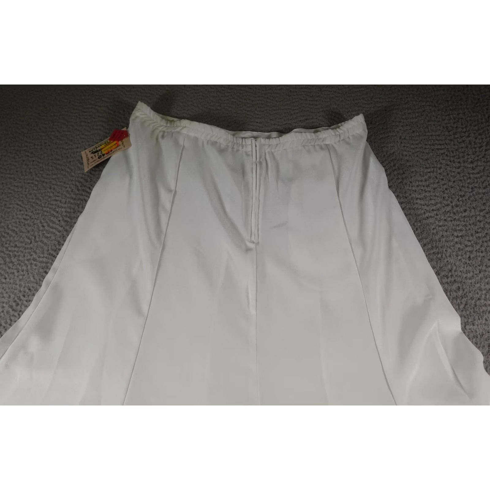 DANCER Vintage Western Skirt Womens Large White Long Flare Cowgirl Rodeo Dance Show Size 36" / US 14 / IT 50 - 5 Thumbnail