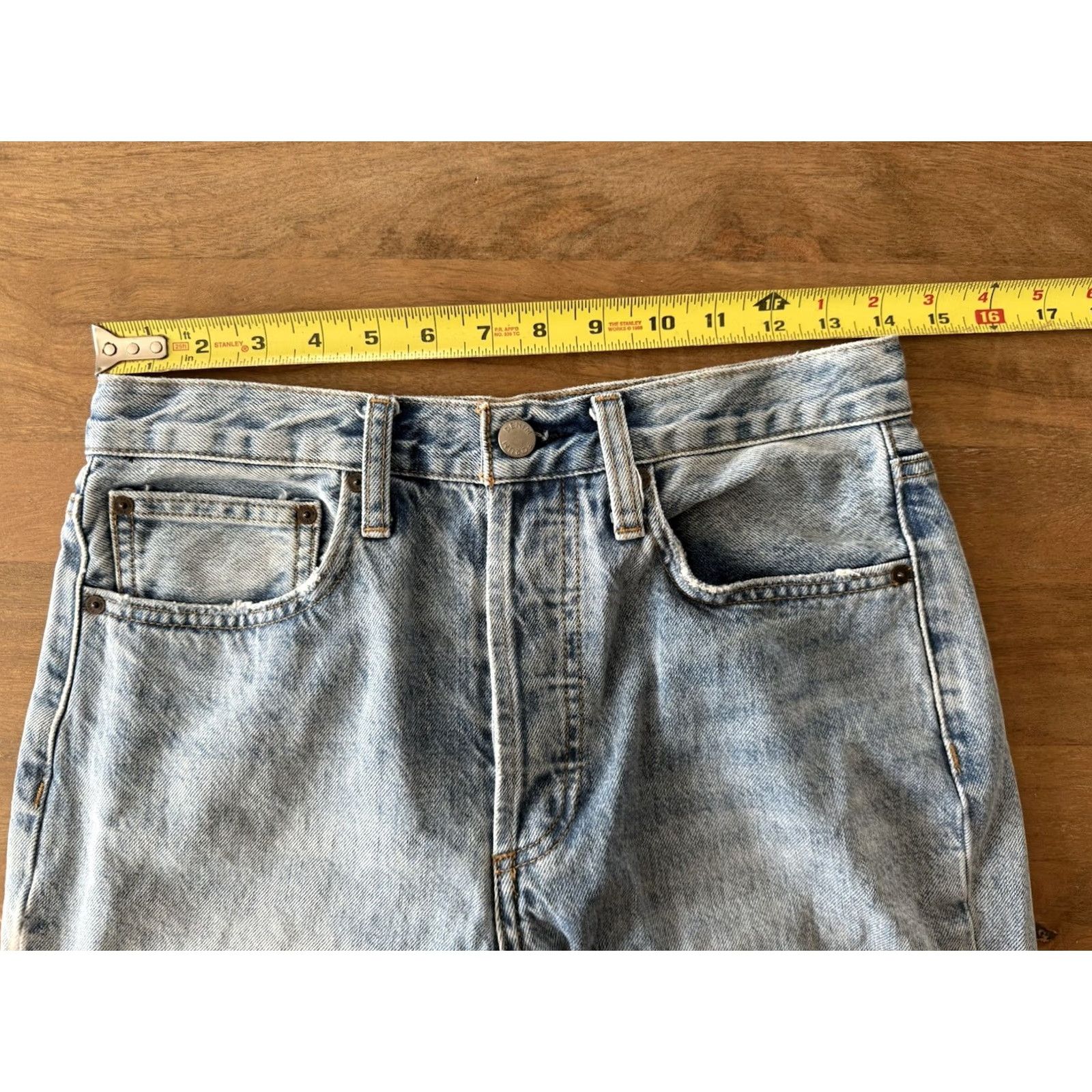 Vintage VINTAGE Denim Forum Joni High Rise Loose Jeans 27x29 Relaxed Straight 90s Y2K Blue 100% Cotton Womens Jeans } Size 28" / US 6 / IT 42 - 5 Thumbnail