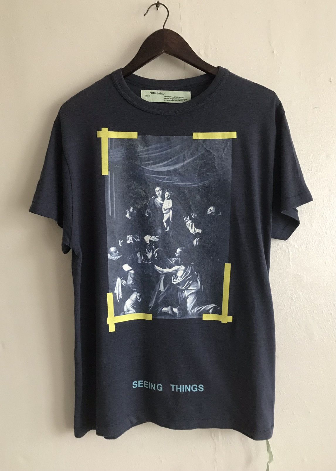 Caravaggio Off White Seeing Things Tee Black Off White C/o Virgil