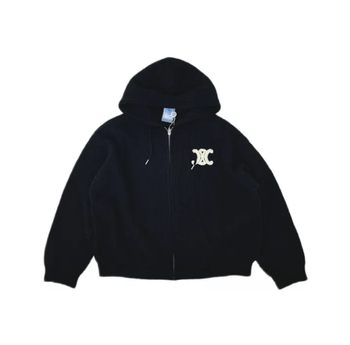 Celine Celine wool zip-up hooded jacket Size US L / EU 52-54 / 3 - 1 Thumbnail