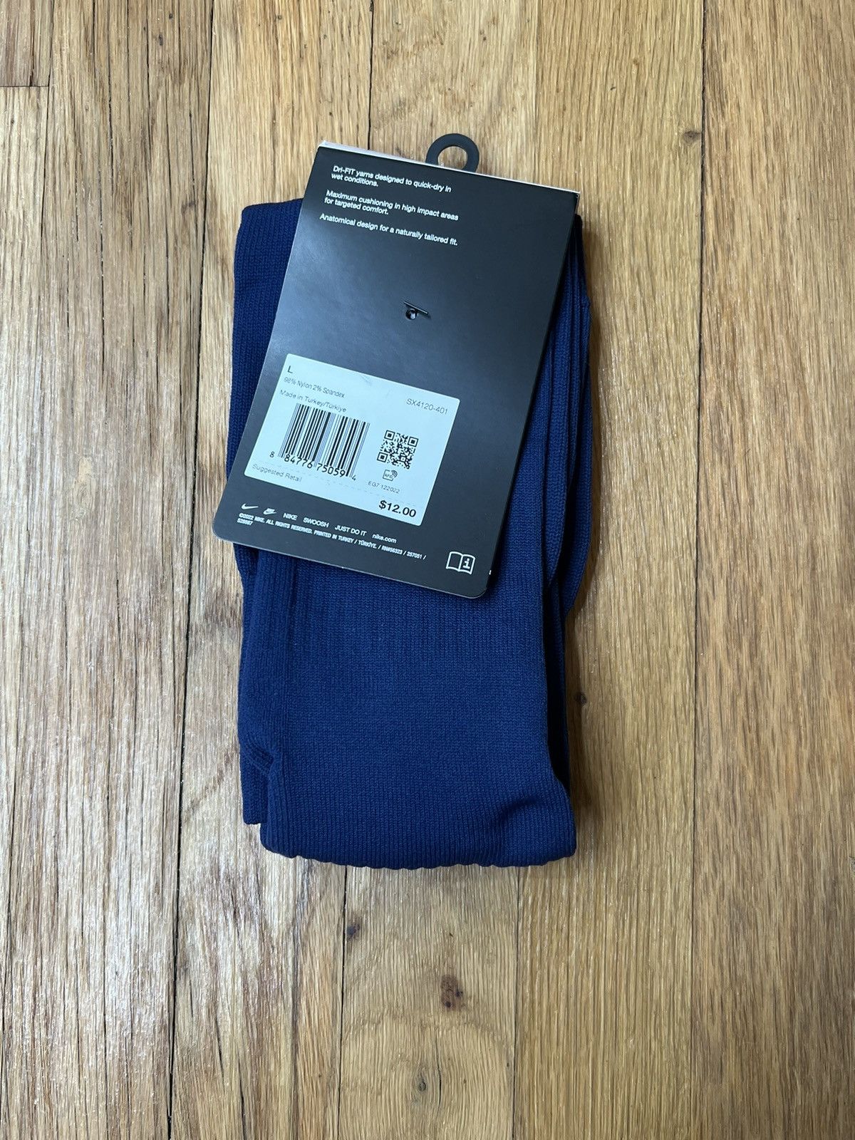 Nike Nike Dri-FIT Knee Soccer Sock Men 8-12 Wmn 10-13 SX4120-401 Size ONE SIZE - 2 Thumbnail